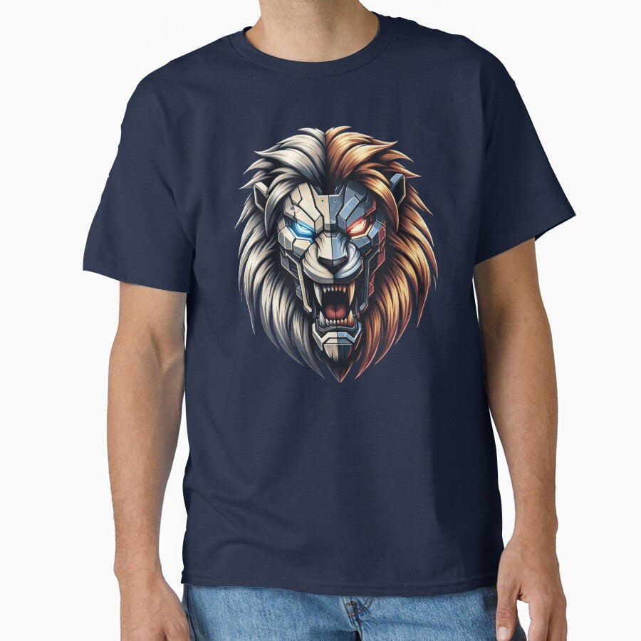 Cyber Lion - Futuristic Half-Robot Half-Wild Lion by MrNobody-Style