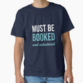 Must Be Booked and Unbothered | Cute Retro BookTok Typography Aesthetic by CloudyCatArt