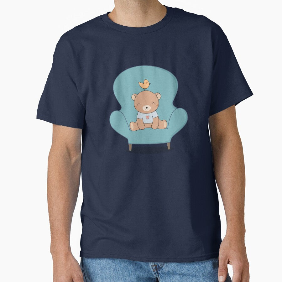 Kawaii Cute Bear On A Sofa by wordsberry