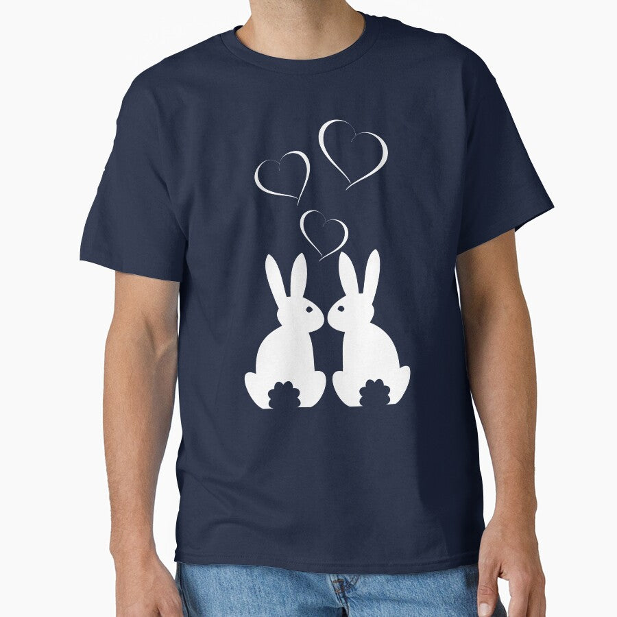 Heart Rabbit Bunny Motif Ladies Gift by DerNerd