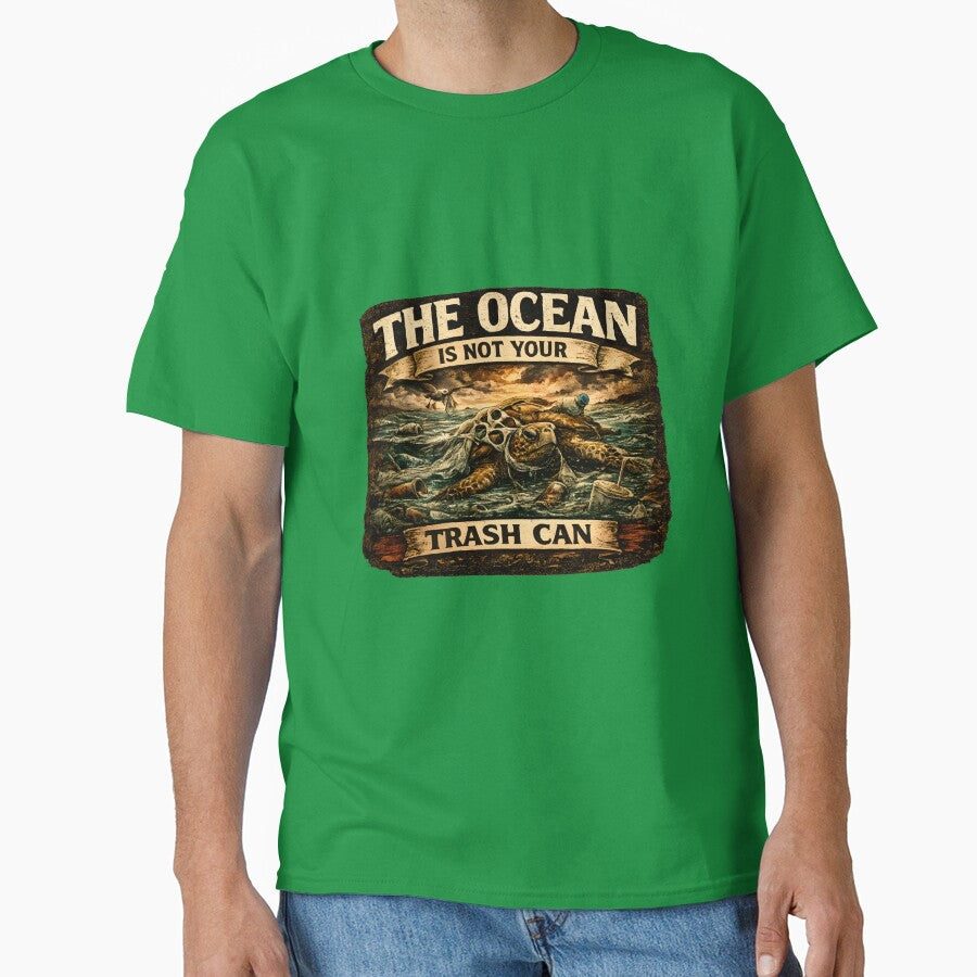 The Ocean Is Not Your Trash Can by Stylishly Eco