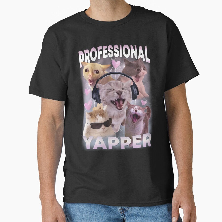 Cat Professional Yapper Funny Meme by BelkaMd