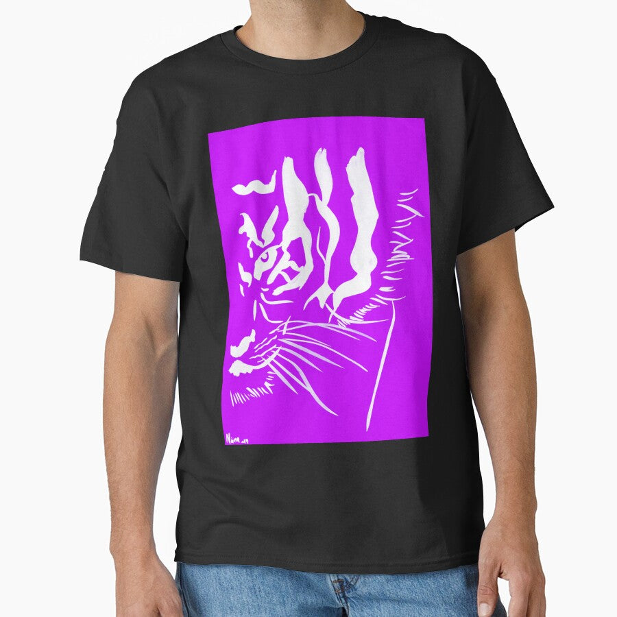 Eye of the Tiger - Purple and White by Niina  Niskanen