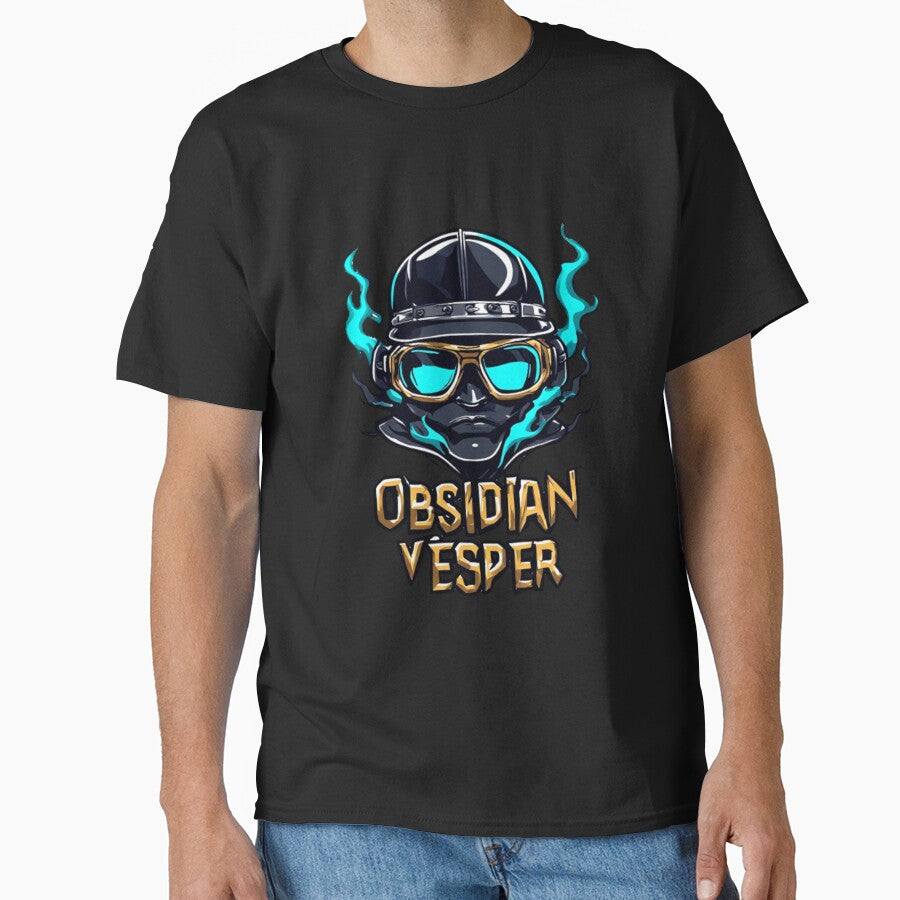 Obsidian Vesper Minimal Icon - Premium Enamel Rebel Art_01 by Shift-Bloom
