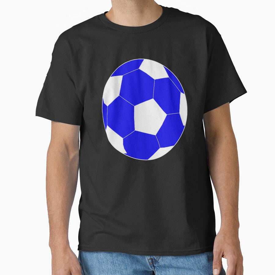 Blue Soccer Ball Drawing by RioCariocaClub