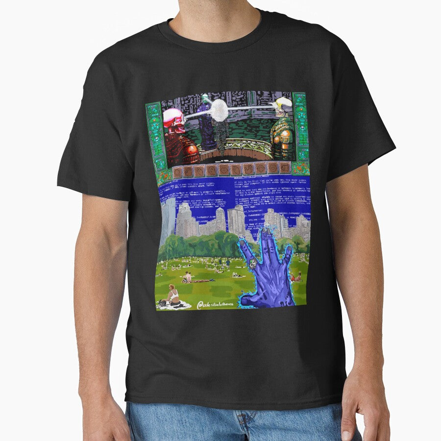 Cybercore Old Web Inspired City Landscape by celestialethere