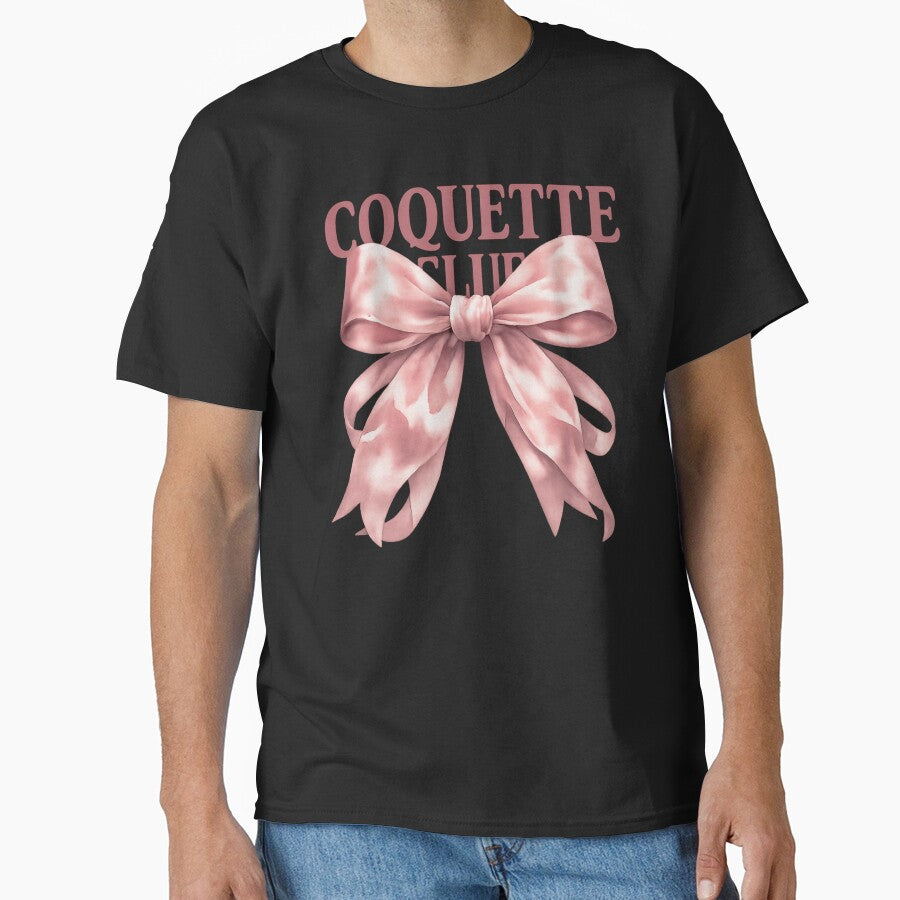 Coquette Club Pink Ribbon Bow Cute Girly Aesthetic by VasiqDesign