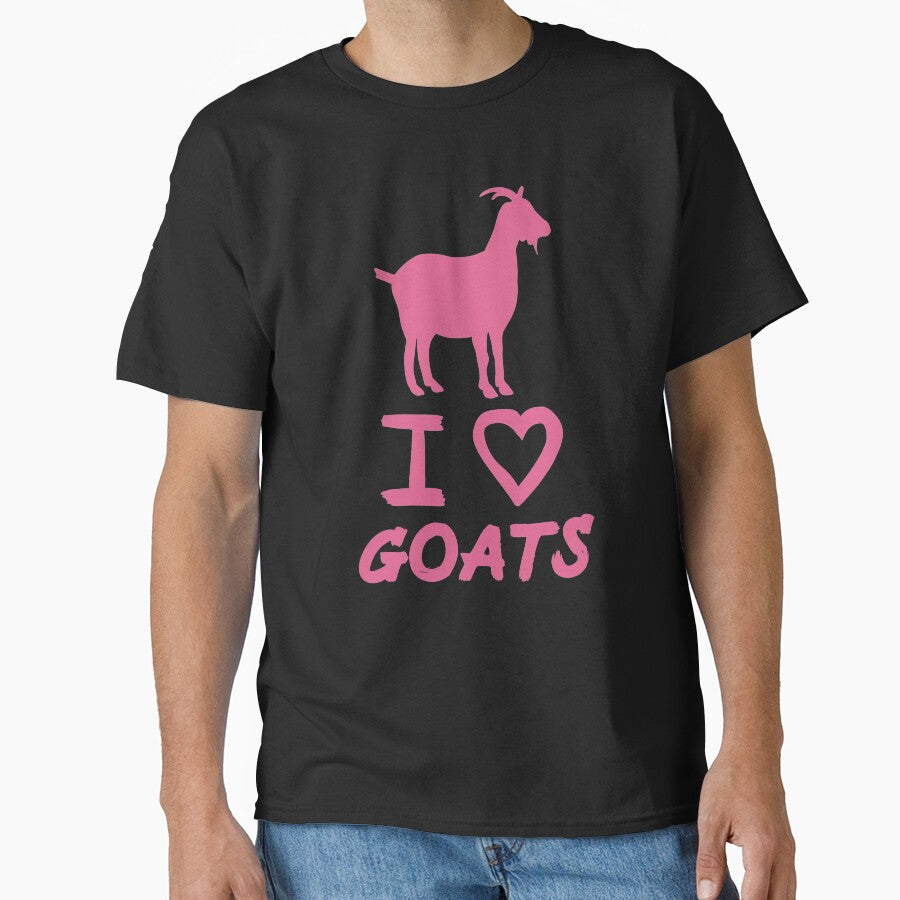 Pink I Love Goats for Goat Lovers by Mochi-Merch