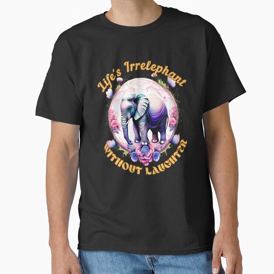 Life's Irrelephant Without Laughter. adorable elephant by ElephantVibes