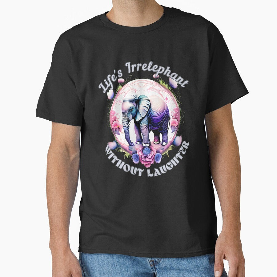 Life's Irrelephant Without Laughter Flower elephant by ElephantVibes