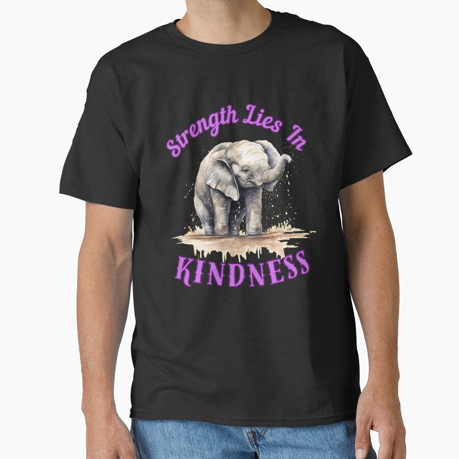 Strength Lies In Kindness. elephant face by ElephantVibes