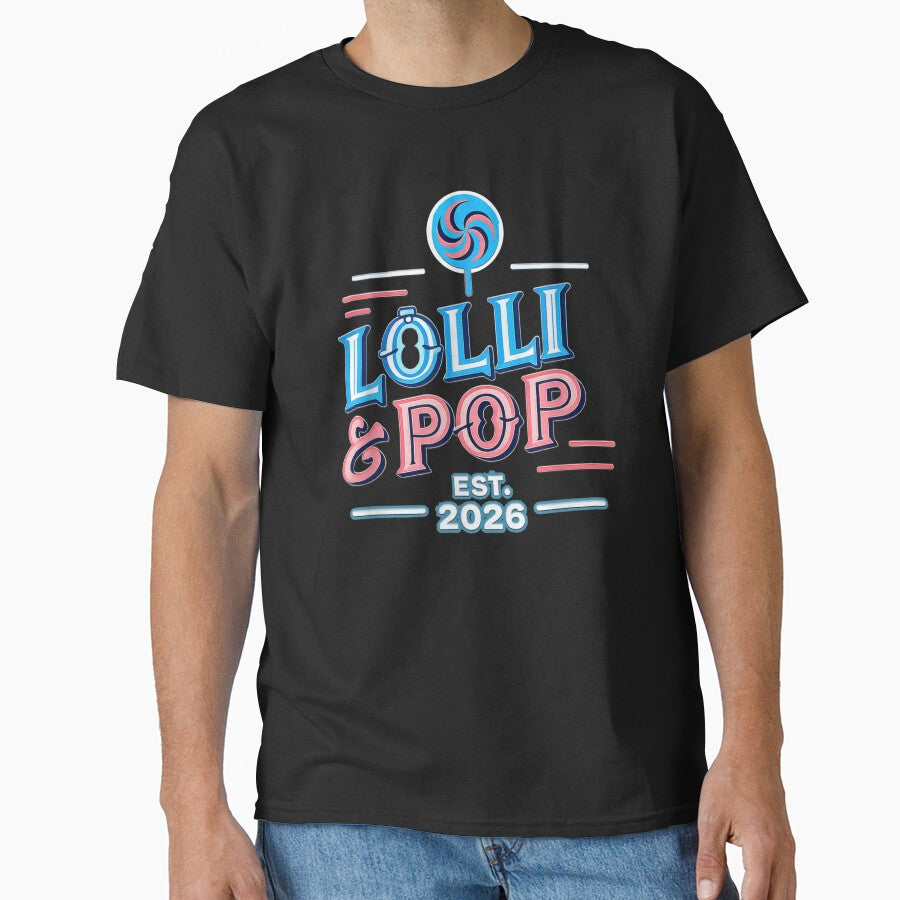 Lolli And Pop Est 2026 New Grandparents Pregnancy Reveal Announcement Gift by DaphoLatara
