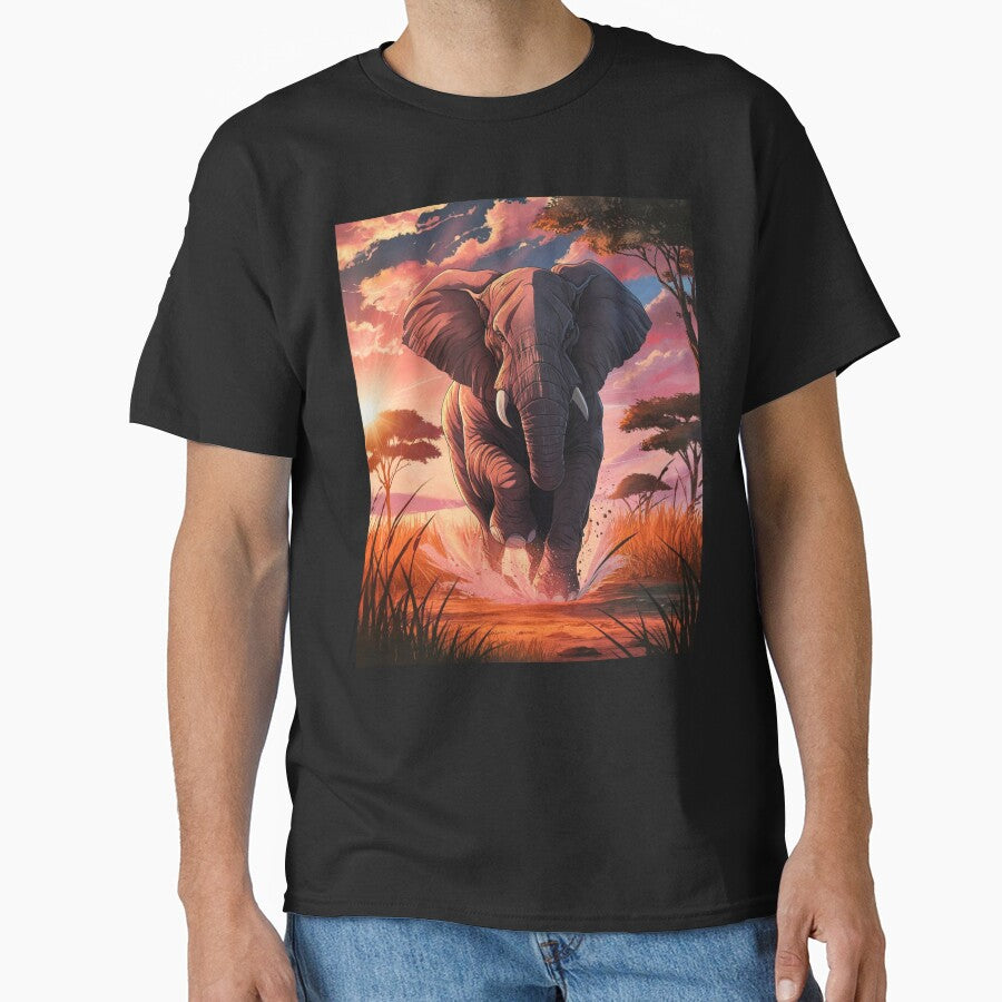 Elephant Portrait. elephant running, african elephant, safari elephant, african safari, african sunset by ElephantVibes