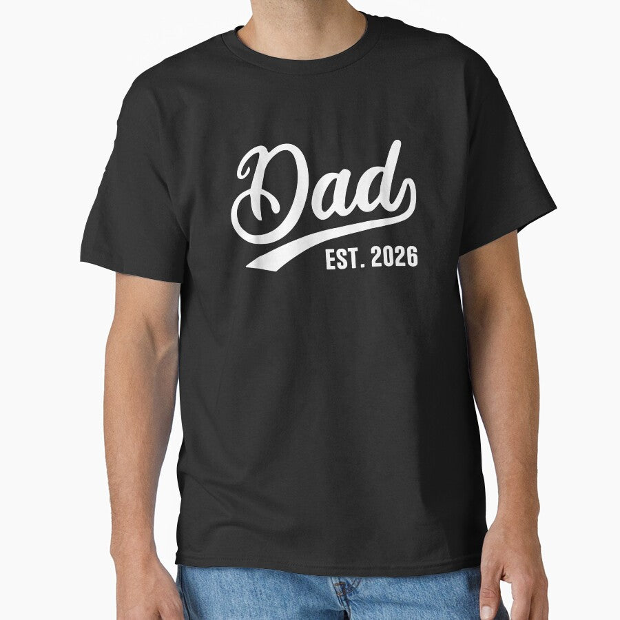 Dad 2026 Father Since 2026 Retro Dad Est 2026 by Goleon12