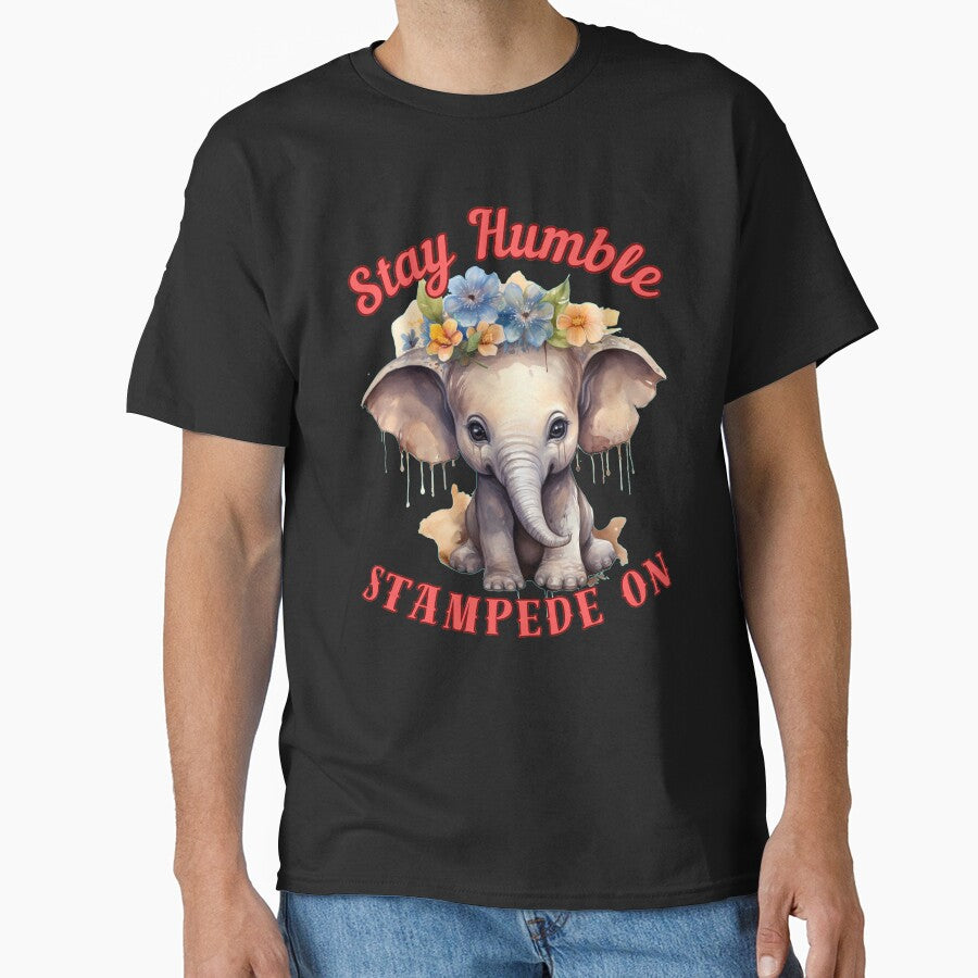 Stay Humble, Stampede On. colorful elephant by ElephantVibes