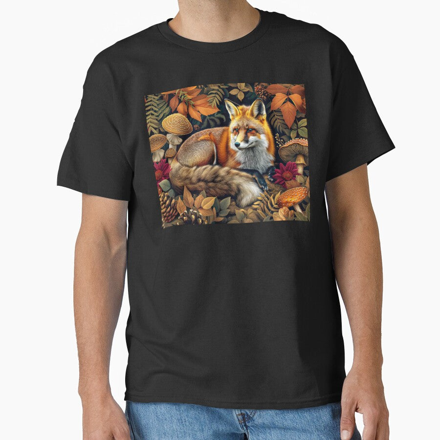 Cottagecore Fox in Enchanted Mushroom Forest by MargaretWiktor