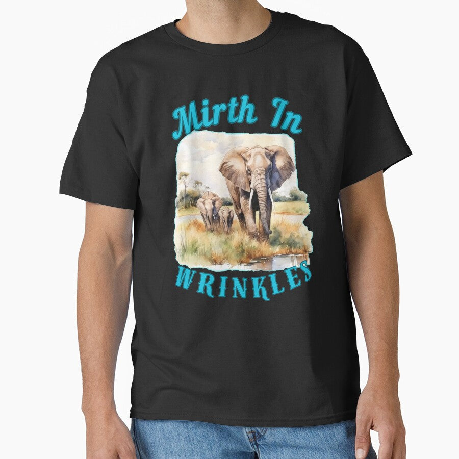 Mirth In Wrinkles. funny elephant by ElephantVibes