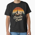 Cousin Crew Mountain Hiking - Retro Sunset Outdoor Art by BendyBeasts
