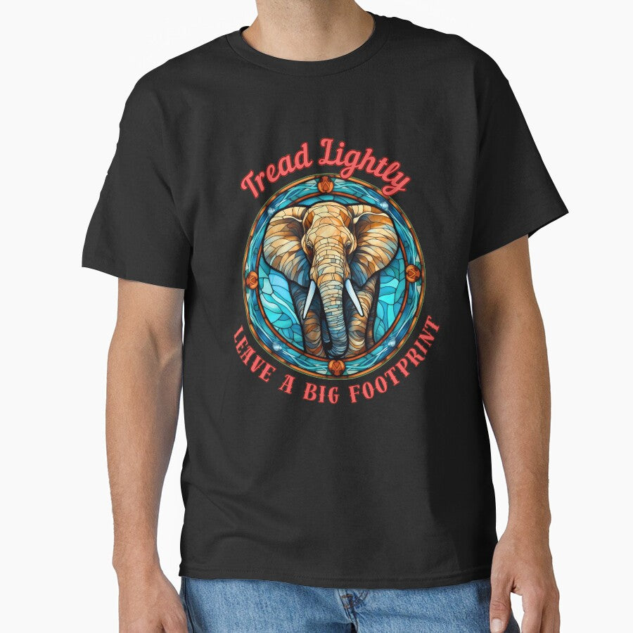 Tread Lightly, Leave A Big Footprint. colorful elephant by ElephantVibes