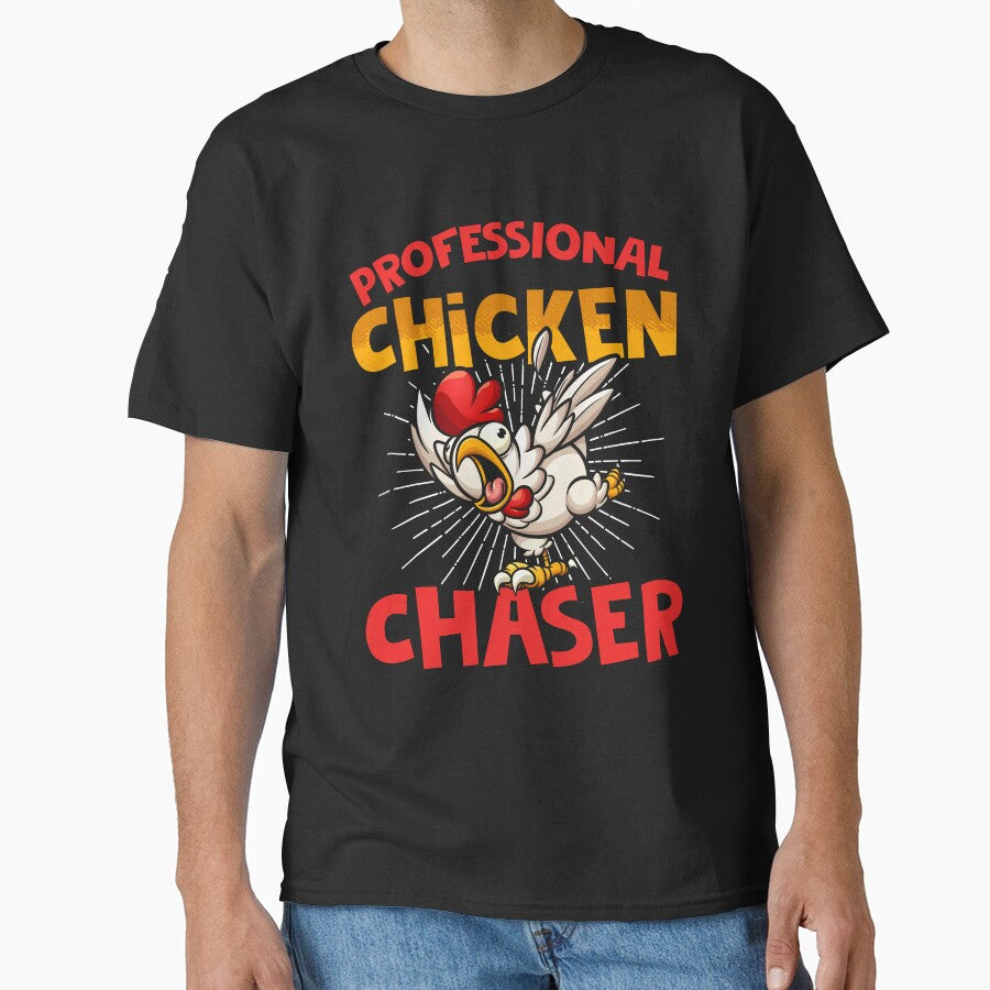 Professional Chicken Chaser Funny Chicken Farmer Chicken Fan by Nessshirts