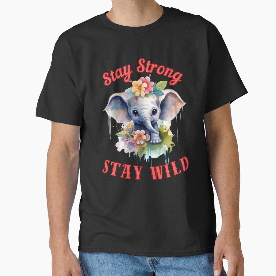 Stay Strong, Stay Wild. happy elephant by ElephantVibes