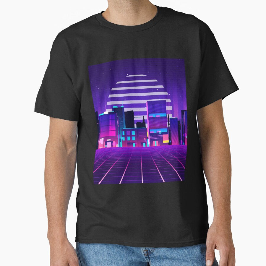 Futuristic Neon City by MaiZephyr