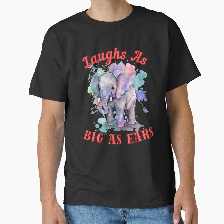 Laughs As Big As Ears. happy elephant by ElephantVibes