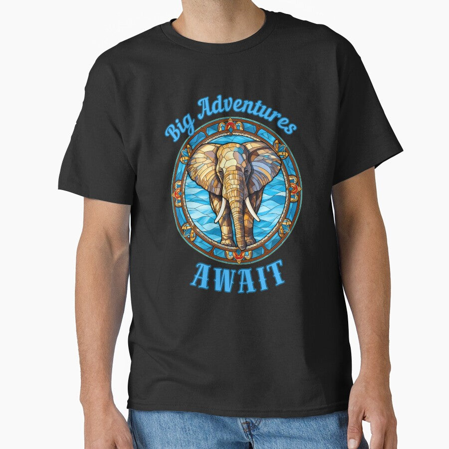 Big Adventures Await. elephant portrait by ElephantVibes