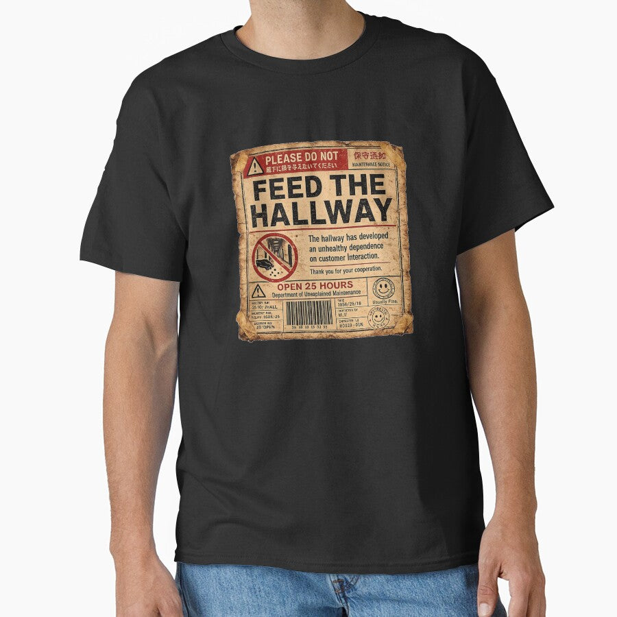 Please Do Not Feed The Hallway | Weirdcore Liminal Space Warning Sticker by Open25Hours