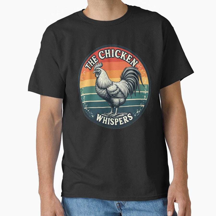 The Chicken Whispers funny chicken t shirt by StreetArtPro