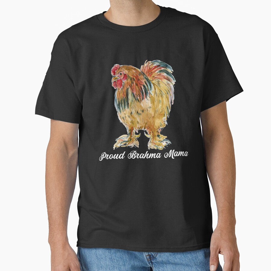 Funny Brahma Chicken - Proud Brahma Mama  - Chicken Painting - Funny Chicken by Galvanized