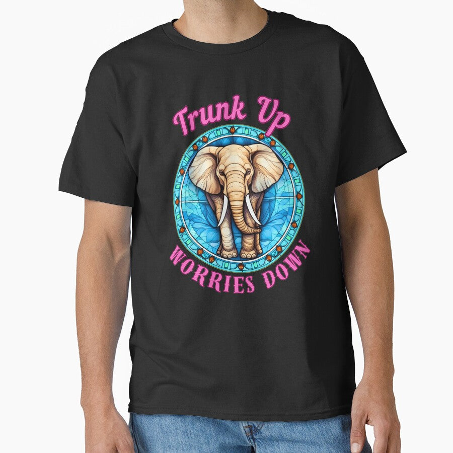 Trunk Up, Worries Down. elephant saying by ElephantVibes