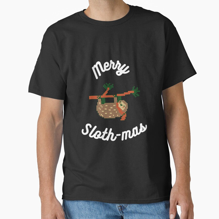 Christmas Sloth Merry Slothmas Lazy Christmas sloth by MollyJaneArt