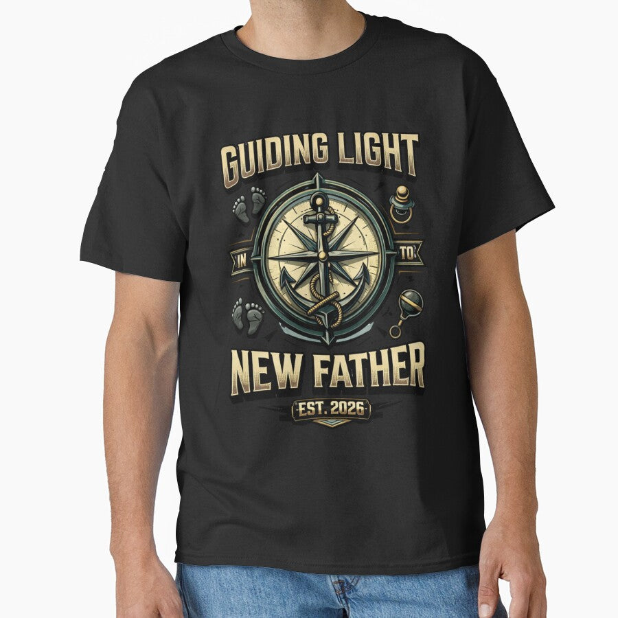New Father Est 2026 Guiding Light Dad To Be by Tsugraf Designs