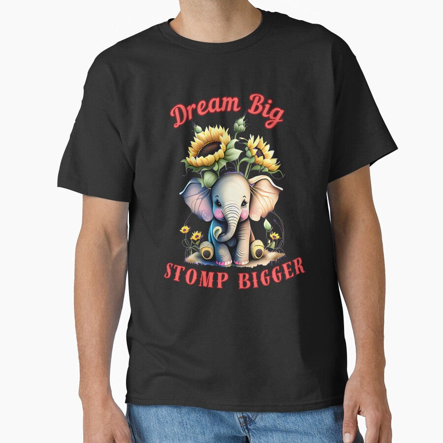 Dream Big, Stomp Bigger. colorful elephant by ElephantVibes