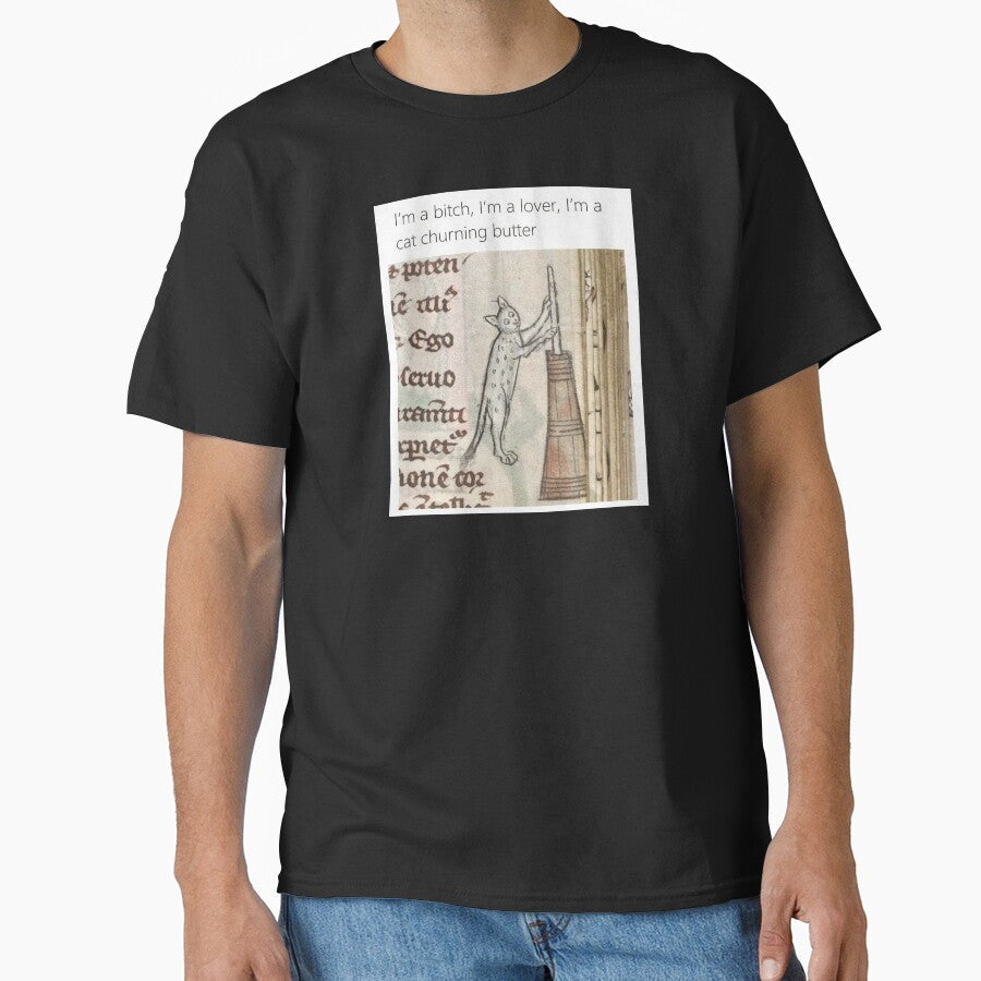I'm a lover I'm a cat churning butter - Thanksgiving, Christmas And Birthday Party Gift Ideas for Classic Memes Lovers and Fans by Memeing Everything