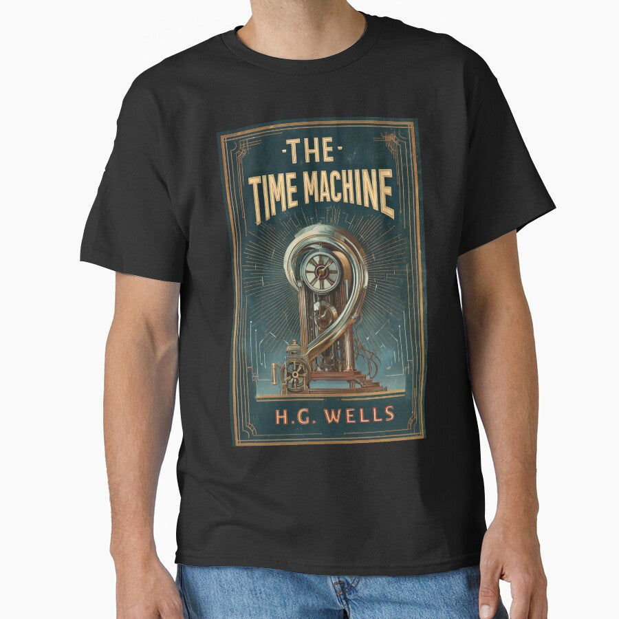 The Time Machine Art Deco Poster - Retro Futurist Sci-Fi Design by Juuskus
