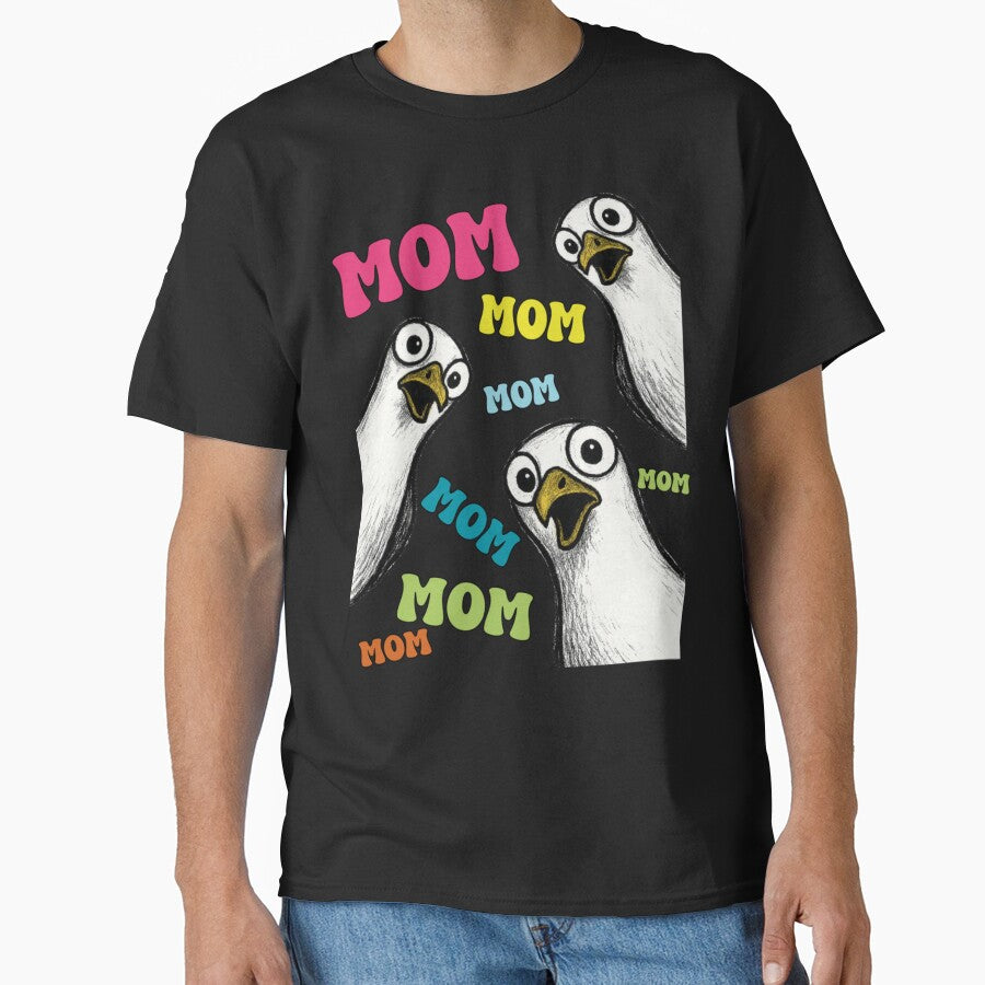 Funny Mom Seagull Crowd Overstimulated Relatable Motherhood by Ali-printshop
