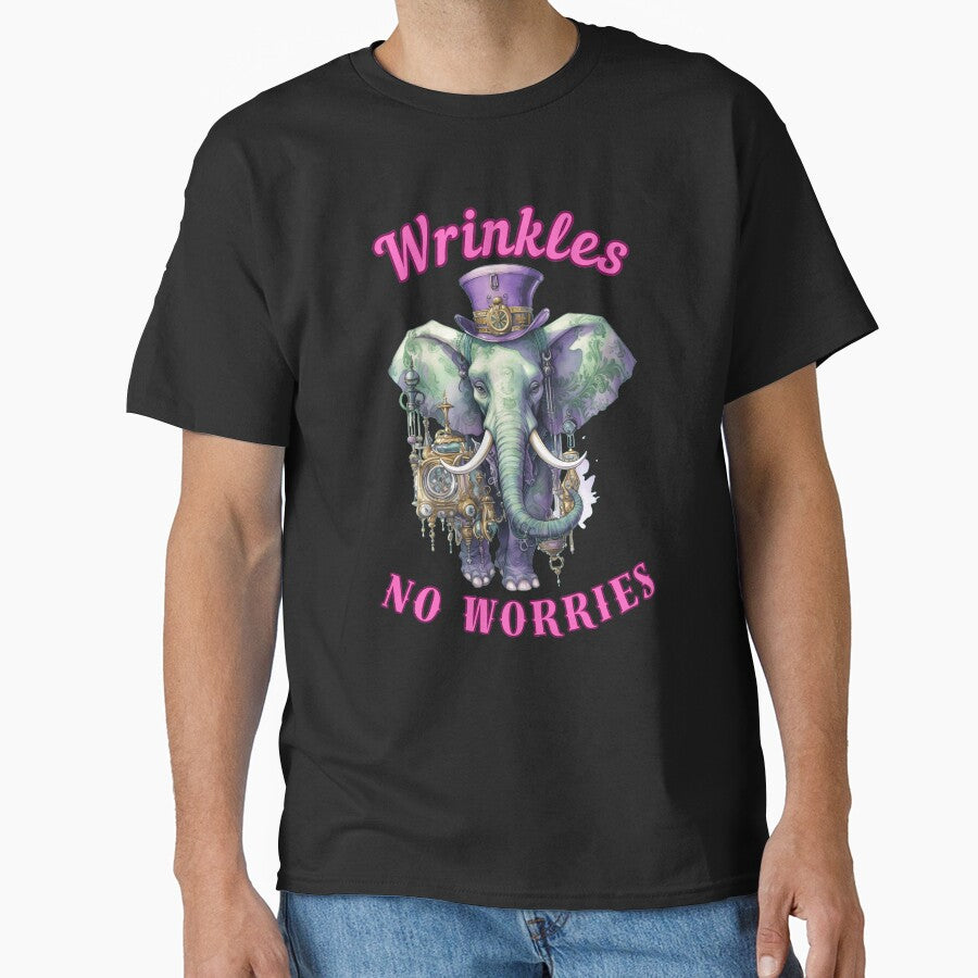 Wrinkles, No Worries. elephant saying by ElephantVibes