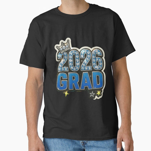 2026 GRAD Sticker – Diamond Crown by 3free3street - Neon & Graffiti Digital Art