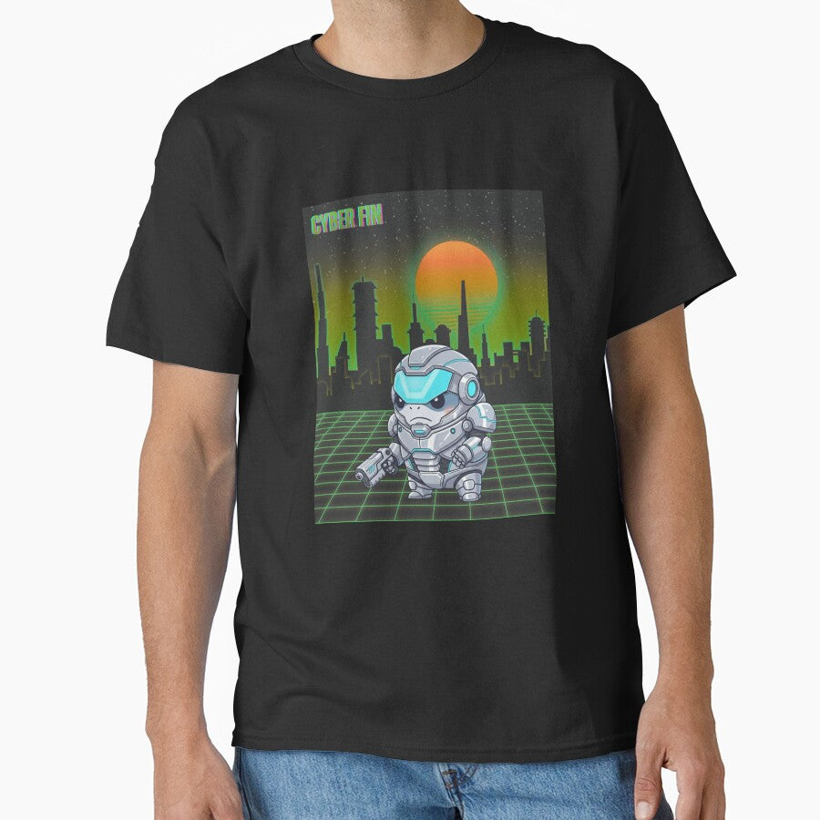 Metal Sheriff Shark Cyberpunk by Nature's Chibis