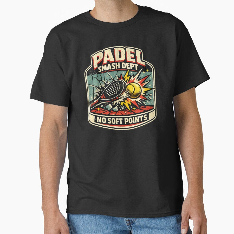 Padel Smash Dept No Soft Points Vintage Padel Design by Concrete Coffee Studio
