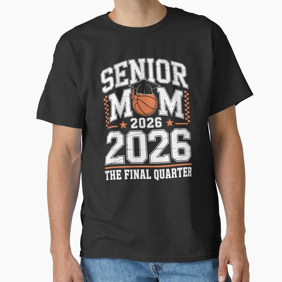 Senior Mom 2026 Basketball Graduation Quarter Men Women by BlassmausArt