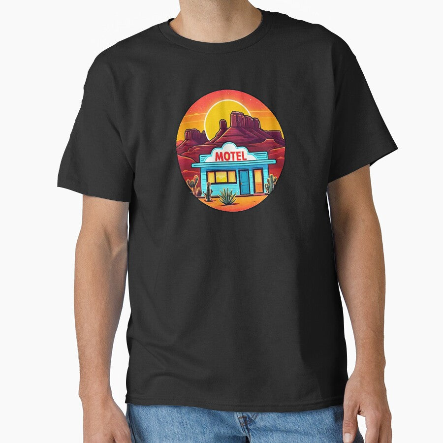 Travel Aesthetic Fortune Desert Motel by Giulivo Store Graphic