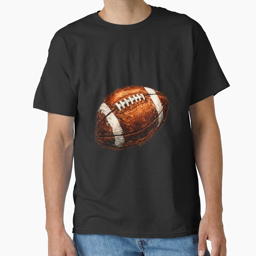 Football Oil Paint - Bold Game Day American Football Art by Lozarux