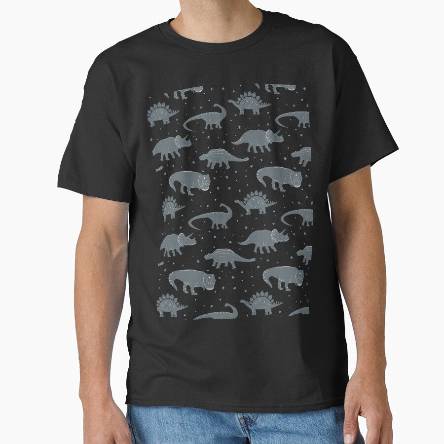 Cute Black and Grey Dinosaur Pattern by cgroenewald