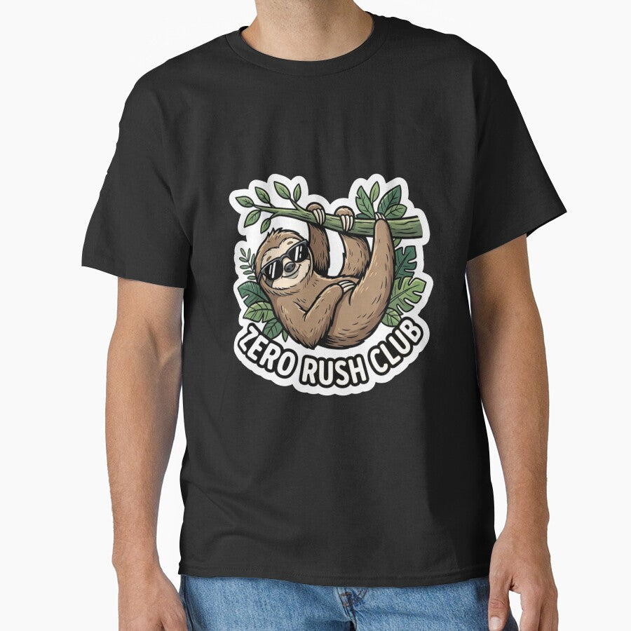 Cool Sloth Resting Zero Rush Club by Owcomm