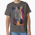 Protect the Wild Zebra - Bold Wildlife Artwork with Striking Color Spectrum and Energy by OlfactoART Studio