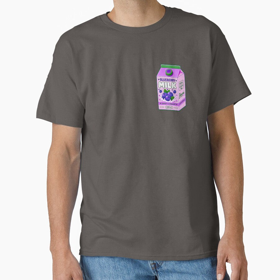 Kawaii Blueberry Milk Carton | Cute Purple & Pink Drink Aesthetic by Aimetoi