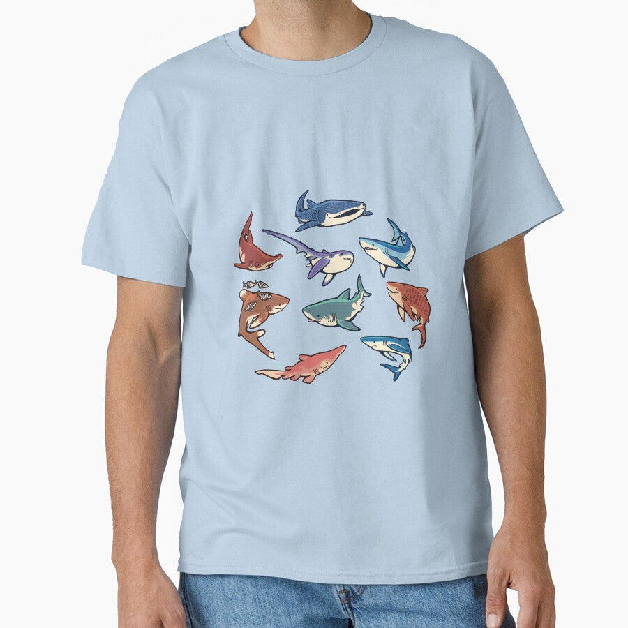 Sharks in the light blue by Colordrilos